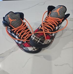 Nike Air Kordan 5 Retro plaid - Gs blk red orange gray